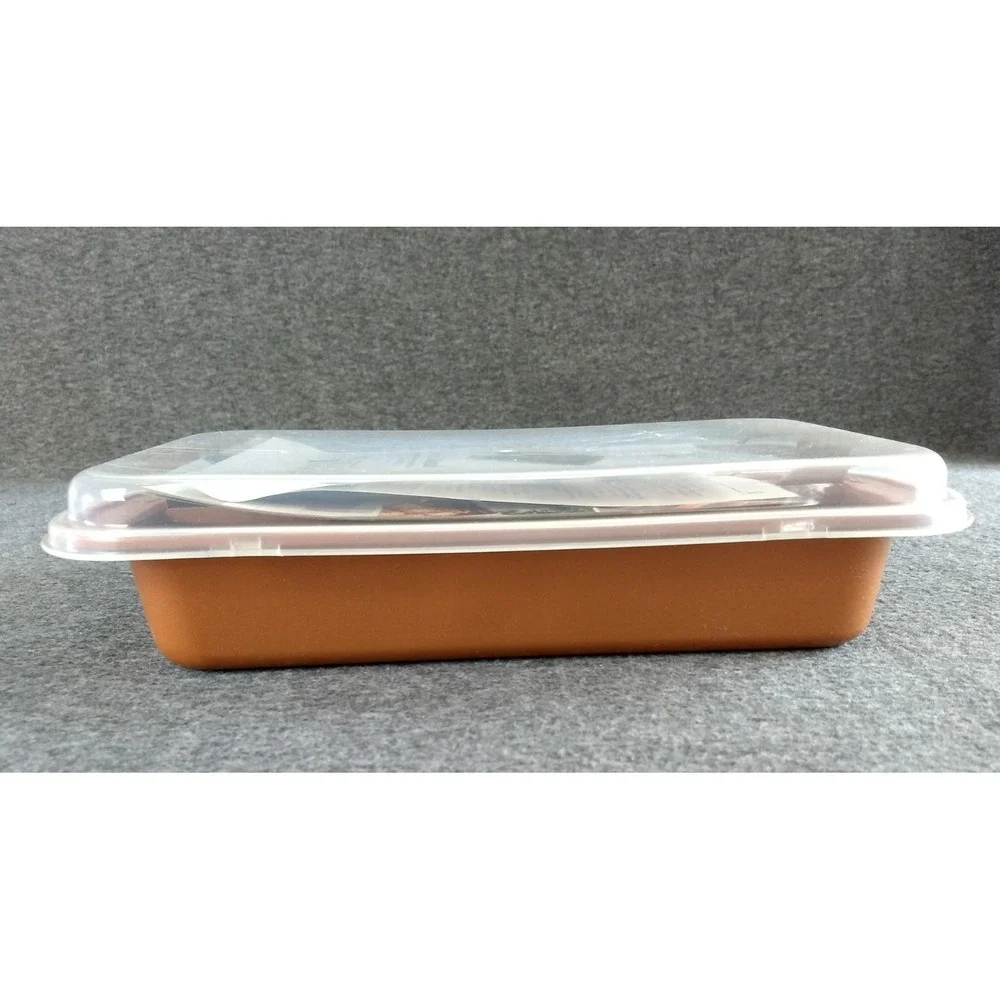 Copper Chef Bake & Crisp Pan 4 pc Set Eric Theiss Recipes 13 x 7.5